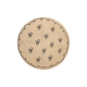 Tapis Rond Moelleux à Motifs Noeuds – Style Coquette