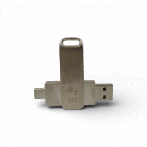 Clé USB Double Connectique (USB-C & USB-A) en Métal – Édition Spéciale « Wukong » 512 Go