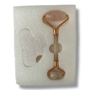 Kit de Massage Facial en Quartz Rose