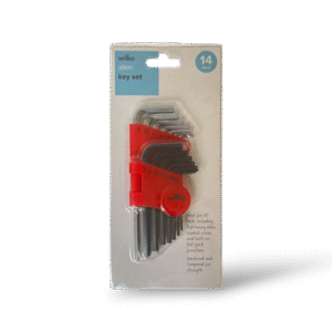 Jeu de 14 Clés Allen Wilko – Tailles Métriques et Impériales (AF)