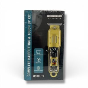 Tondeuse à Cheveux Professionnelle T9 – Kit Complet de Coupe et de Finition avec Écran LCD